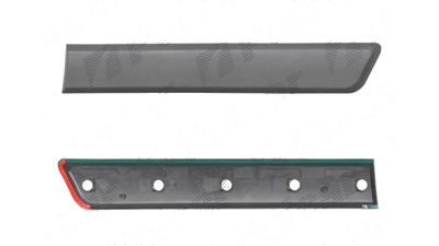 Bandou aripa, ornament Peugeot Bipper, 10.2007-, Dreapta, negru; aripa spate