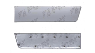 Bandou aripa, ornament Fiat Ducato (250), 09.2006-08.2014; Peugeot Boxer (250), 09.2006-08.2014 , Citroen Jumper (250), 09.2006-08.2014, Dreapta, negru; in fata rotii; aripa spate