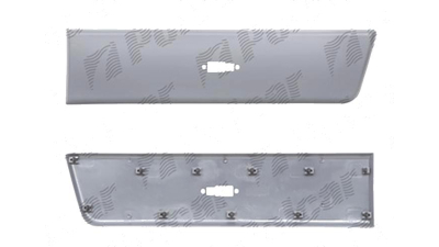 Bandou aripa, ornament Fiat Ducato (250), 09.2006-08.2014; Peugeot Boxer (250), 09.2006-08.2014 , Citroen Jumper (250), 09.2006-08.2014, Stanga, cu gauri; negru; in fata rotii; aripa spate