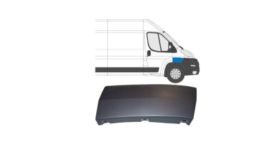 Bandou aripa, ornament Fiat Ducato (250), 09.2006-08.2014, Peugeot Boxer (250), 09.2006-08.2014; Citroen Jumper (250), 09.2006-08.2014, fata, Dreapta, inaltata, plastic; centrala