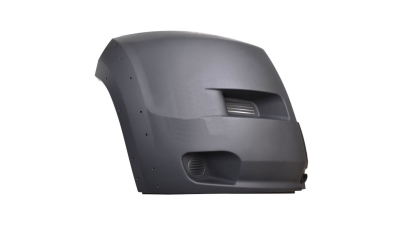 Flasc bara fata Citroen Jumper, 09.2006-08.2014, Fiat Ducato 2006-2014, Peugeot Boxer 2006-2014, parte montare dreapta, colt, gri inchis cu gauri pentru ornament aripa, 577018-2, Aftermarket