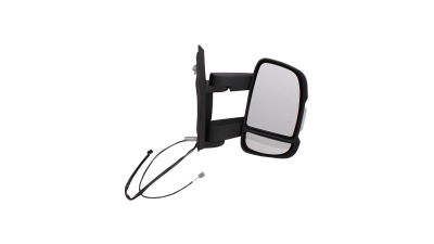 Oglinda exterioara Citroen Jumper, Fiat Ducato (250), Peugeot Boxer, 09.2006-prezent, Dreapta, Crom, electrica, incalzire, carcasa neagra, Convex, View Max, 8153W2 5770528M, Brat 15, 5 cm, 8 pini, 2 conectori, senzor temperatura