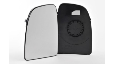 Geam oglinda Citroen Jumper, Fiat Ducato (250), Peugeot Boxer, 09.2006-prezent, Stanga, Crom, Fara incalzire, Convex, 71748244; 8151LG , diam. fixare 8.5cm, superioara, fixare doar la oglinzi originale