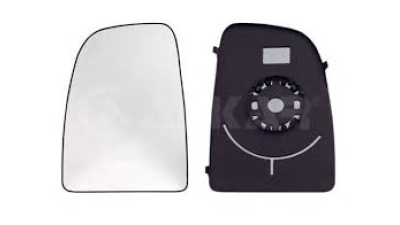 Geam oglinda Citroen Jumper, Fiat Ducato (250), Peugeot Boxer, 09.2006-prezent, Stanga, Crom, Fara incalzire, Convex, View Max, 71748244; 8151LG 5770545M, superioara, fixare doar la oglinzi originale