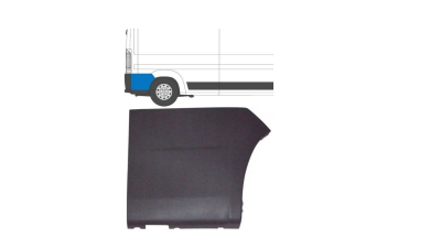 Bandou flasc aripa Fiat Ducato (250), 09.2006-08.2014, Peugeot Boxer (250), 09.2006-08.2014; Citroen Jumper (250), 09.2006-08.2014, spate, Dreapta, lateral