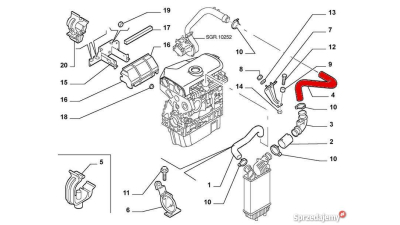 Furtun intercooler, supraalimentare Fiat Ducato 2002-2006, diametru 52/52 mm, cauciuc, BestAutoVest 5770PT-3