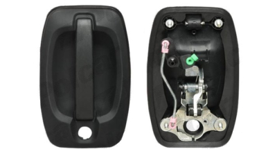 Maner usa exterior Citroen Jumper (250), 09.2006-08.2014, Fiat Ducato (250), 09.2006-08.2014, Peugeot Boxer (250), 09.2006-08.2014, negru/texturat, cu butuc cu cheie, pentru USA SPATE
