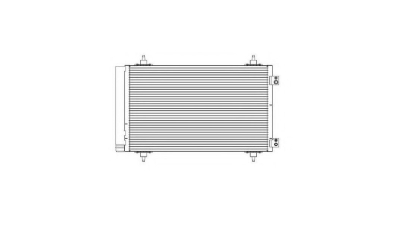 Condensator climatizare Peugeot Expert, 01.2007-2016, motor 1.6 HDI, 66 kw; 2.0 HDI, 88 kw/100 kw diesel, cutie manuala, full aluminiu brazat, 590(550)x360(340)x16 mm, cu uscator si filtru integrat