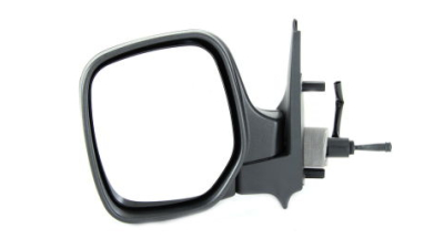 Oglinda exterioara Citroen Berlingo (Mf), 07.1996-02.2008, Peugeot Partner (G), 07.1996-03.2008, Stanga, Crom, manuala, prin cablu, carcasa prevopsita, grunduita, Convex, View Max, 81490; 8149C3; 8149E1 5790513M