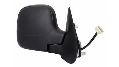 Oglinda exterioara Citroen Berlingo (Mf), 07.1996-02.2008, Peugeot Partner (G), 07.1996-03.2008, Stanga, Crom, electrica, carcasa prevopsita, grunduita, Convex, View Max, 81490; 8149E1; 8153JK 5790516M cu 5 pini