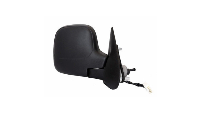 Oglinda exterioara Citroen Berlingo (Mf), 07.1996-02.2008, Peugeot Partner (G), 07.1996-03.2008, Dreapta, Crom, electrica, carcasa neagra, Convex, BestAutoVest 5790527E