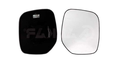Geam oglinda exterioara cu suport fixare Citroen Berlingo (Mf/G), 07.1996-02.2008; Peugeot Partner (G), 07.1996-03.2008, partea Dreapta, incalzit; sticla convexa; geam cromat, View Max