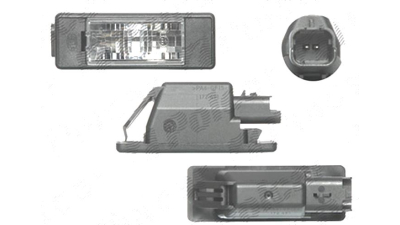 Lampa numar Mercedes Sprinter 209-524, 07.2006-10.2013 Furgon; Sprinter 210-519, 10.2013- Furgon, spate, Stanga = Dreapta, W5W; fara bec/-uri, DEPO