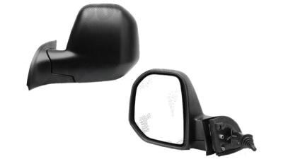 Oglinda exterioara Citroen Berlingo (7), 02.2008-06.2012, Peugeot Partner, 03.2008-06.2012, Dreapta, Crom, manuala, prin cablu, Fara incalzire, carcasa neagra, Convex, BestAutoVest 8152F7; 8153RZ; 8153TN; 8153TQ; 8153TV; 8154RZ 5792521E