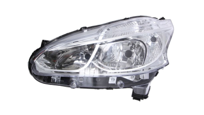 Far Peugeot 208, 04.2012-, Electric, tip bec H7+H7, omologare ECE, cu motoras, cu lumini de zi LED, 1608206580; Stanga, marca DEPO