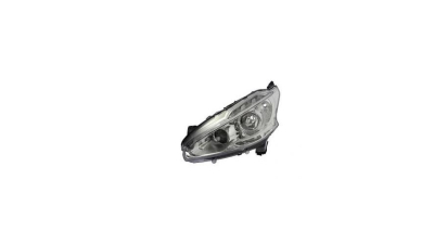 Far PEUGEOT 208, 04.2012-06.2015, TYC, fata, partea stanga, cu 'lumina de zi' tip LED;tip bec H7+H7+PWY24W; electric; fara motor;