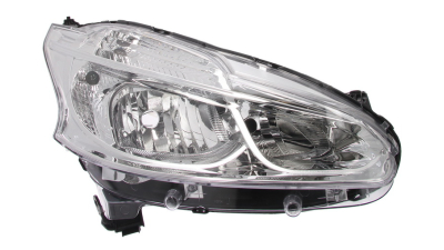 Far Peugeot 208, 04.2012-, Electric, tip bec H7+H7, omologare ECE, cu motoras, cu lumini de zi, 9674213780; Dreapta, marca TYC