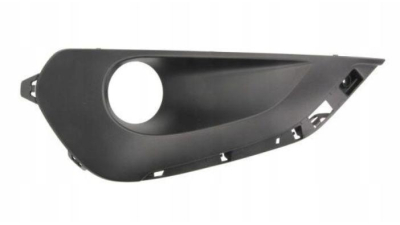 Grila bara Peugeot 208, 2015-, fata, Dreapta, cu ornament cromat; cu gaura proiector; lateral