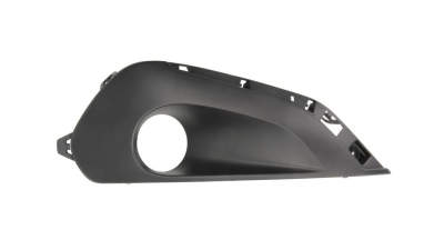 Grila bara Peugeot 208, 2015-12.2019, Fata, partea Dreapta, cu gaura pentru lampa de ceata; lateral, Aftermarket