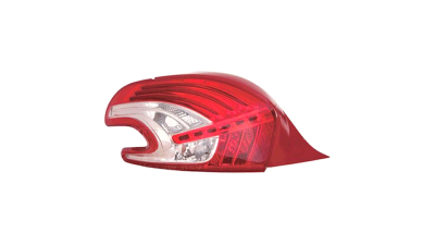 Stop spate lampa Peugeot 208, 04.2012-06,2015, partea Stanga, cu suport becuri, tip bec LED+P21W+PY21W+R10W, Varroc