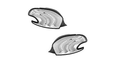 Stop spate lampa Peugeot 208, 04.12-, spate, omologare ECE, cu lumina de parcare cu fibre optice,led, cu fascicul de cabluri, argintiu transparent, tuning,, Stanga , Dreapta
