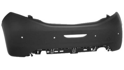 Bara spate Peugeot 208, 04.2012-, Primerizat, gauri Senzori parcare, 1607254680, 57B196-1