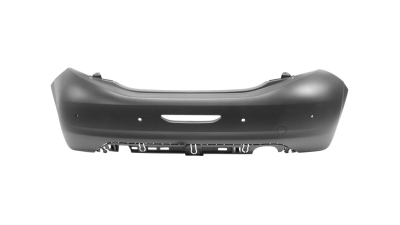 Bara spate Peugeot 208, 04.2012-12.2019, grunduit; suport senzori CITY-PARK; cu gauri pentru senzori de parcare, Aftermarket