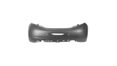 Bara spate Peugeot 208, 04.2012-, grunduita; Bosch sensors support; cu gauri pt. senzori de parcare