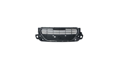 Grila radiator, masca fata Peugeot 301, 01.2013-01.2017, parte montare centrala, cu rama cromata, cu ornament cromat, crom/negru, 57B205-0, Aftermarket