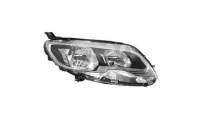 Far PEUGEOT 301, 01.2017-, partea Dreapta, tip bec H1+H7+PY21W+W5W; electric; cu motor; halogen