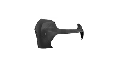 Bara spate PEUGEOT 208, 06.2019-, cu gauri pentru Senzori de parcare (PDC); grunduit, cu gauri pentru orn. aripa, modele GT