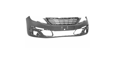 Bara fata Peugeot 308 2013-, Grunduita, cu gaura pentru cui tractare, 1610742080