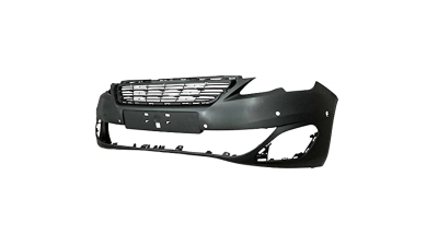 Bara fata Peugeot 308, 10.2013- Model Allure, parte montare cu gauri senzori parcare, grunduita, 57C20711, Aftermarket
