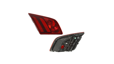 Stop spate lampa Peugeot 308, 2013-, partea stanga, interior, cu lampa de ceata spate si cu suport becuri, AL (Automotive Lighting)