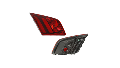 Stop spate lampa Peugeot 308, 2013-, partea dreapta, interior, cu lampa de ceata spate si cu suport becuri, AL (Automotive Lighting)