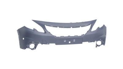 Bara fata Peugeot 2008, 2016-06.2019, cu 2 gauri pentru Senzori de parcare (PDC); grunduit; cu gauri pentru bandou aripa; superior, Aftermarket