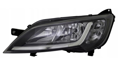 Far Citroen Jumper, 06.2014-, Fiat Ducato, 06.2014-, Peugeot Boxer, 06.2014-, Electric, tip bec H7+H7, omologare ECE, cu motoras, rama neagra, 1375101090; 1612041380, Stanga, marca Tyc