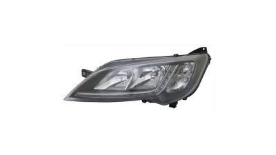 Far Peugeot Boxer, 06.2014-, Citroen Jumper 06.2014-. Fiat Ducato 06.2014-, partea Stanga, electric, cu LED daytime, rama neagra, cu motoras, Magneti Marelli