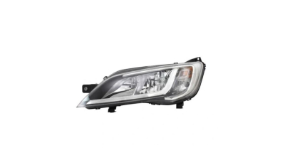 Far CITROEN JUMPER, 06.2014-, Fiat DUCATO, 06.2014-, Peugeot BOXER, 06.2014-, partea Stanga, tip bec H7+H7+PY21W+W21/5W; electric; argintiu; cu motor; halogen;