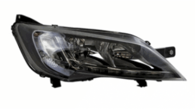 Far Citroen Jumper, Fiat Ducato, Peugeot Boxer, 06.2014-, Electric, tip bec H7+H7, omologare ECE, cu motoras, argintiu, 1374292080; 1612040980, Dreapta, marca Tyc