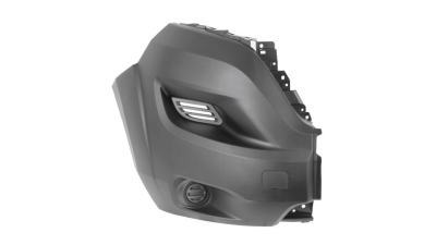 Parte laterala bara , colt lateral flaps fata, dreapta Citroen Jumper, 06.2014-, Fiat Ducato, 06.2014-, Peugeot Boxer, 06.2014-, cu primer, Model Scurt, fara suport proiector, fara capac carlig remorcare
