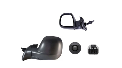 Oglinda exterioara Citroen Berlingo (7), 06.2012-, Peugeot Partner, 06.2012-, Stanga, Crom, manuala, prin cablu, Fara incalzire, texture, Convex, View Max, 1608750880; 96777503XT 57U1511M