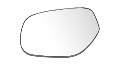 Geam oglinda exterioara cu suport fixare Citroen C4 Aircross, 04.2012-, Mitsubishi Outlander (Cw0), 10.2009-09.2012, Peugeot 4008, 04.2012-, pt Oglinzi Cu Semnalizare, Stanga, incalzit; sticla convexa; geam cromat; pt oglinzi cu semnalizare