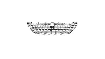 Grila masca radiator Peugeot 3008, 10.2016-, Fata, trepte verticale, Aftermarket