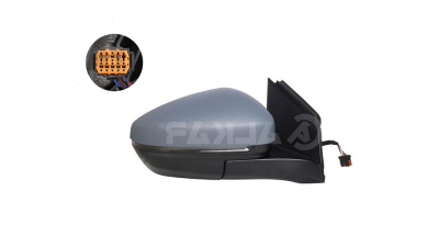 Oglinda usa exterioara Peugeot 3008, 10.2016-; 5008, 04.2017-, partea Dreapta, reglare electrica; grunduit; incalzit; sticla convexa; geam cromat; Senzor de temperatura; 8 pini; cu Lucas, View Max