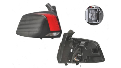 Stop spate lampa Peugeot 5008, 04.2017-, spate, Stanga, partea exterioara; LED+WY16W, AL (Automotive Lighting)