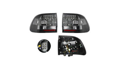 Set stopuri spate tuning lampa Porsche Cayenne (955/9PA) 09.2002-12.2006 BestAutoVest partea Dreapta+Stanga led, transparent-negru