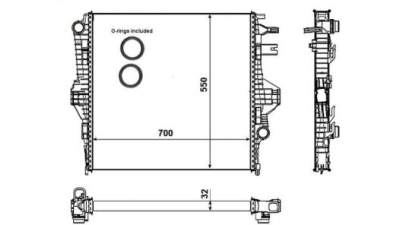 Radiator racire Best Auto Vest 582208-1
