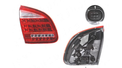 Stop spate lampa Porsche Cayenne (92a), 04.2010-12.2014, spate, Stanga, partea interioara; LED, DEPO
