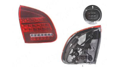 Stop spate lampa Porsche Cayenne (92a), 04.2010-12.2014, spate, Stanga, partea interioara; LED; fumuriu, DEPO